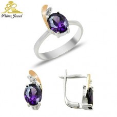 Altın +Gümüş Zirkon Taşlı Set